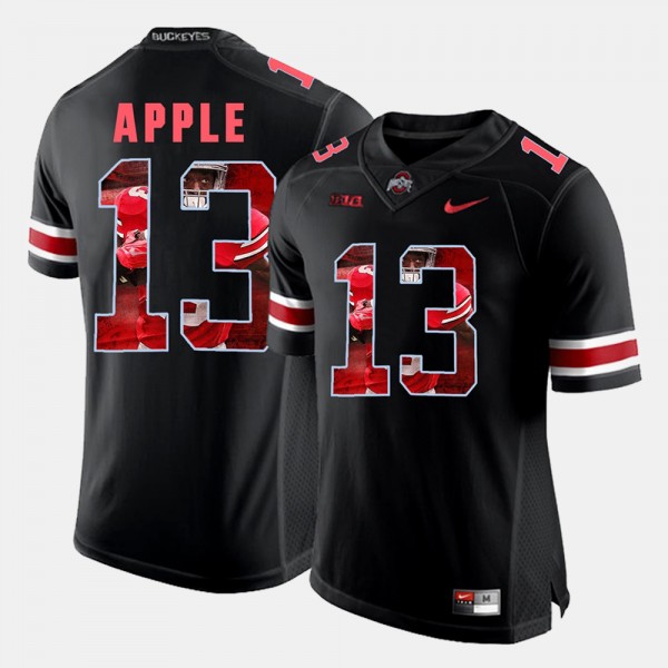 Ohio State Buckeyes Eli Apple Men's #13 Black Pictorial Fashion College Football Jersey 2404VQNQ0